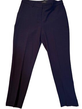 Tahari ASL Navy Dress Pants Women Size 8 NWT Straight Leg Career Work Office